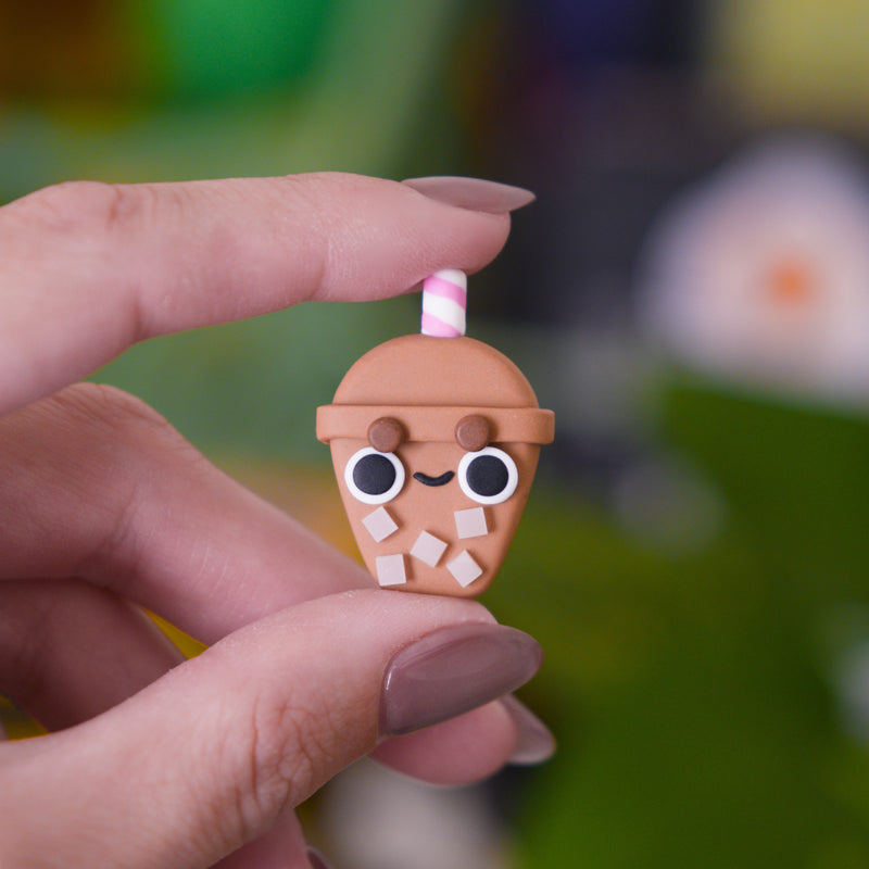 Iced Coffee - Clay Pin/Magnet